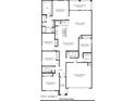 Detailed floor plan showcasing the layout of the home, including bedrooms and living spaces at 35765 N King Ln, San Tan Valley, AZ 85140