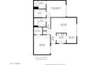 Detailed floor plan showcasing the layout of the home, including bedrooms, bathrooms, and living areas at 9708 W Redwood Dr, Sun City, AZ 85351