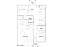 Detailed floor plan of the house, showing the layout of the rooms at 9830 W Pinchot Ave, Phoenix, AZ 85037