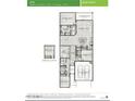 Detailed floor plan showcasing three bedrooms, flex room, and a two-car garage at 17187 W Corrine Dr, Surprise, AZ 85388