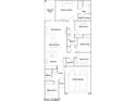 Detailed floor plan showcasing the layout of the home with five bedrooms and a two-car garage at 4707 E French Rd, San Tan Valley, AZ 85143
