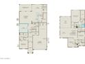 Open floor plan with den, kitchen, gathering room, 3-car garage, owner's suite, and multiple bedrooms at 18156 E Tiffany Dr, Queen Creek, AZ 85142
