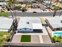 Aerial view showcasing the backyard, surrounding neighborhood, and location at 2706 W Isabella Ave, Mesa, AZ 85202