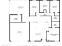 Detailed floor plan showcasing the layout of the house, including room dimensions at 2706 W Isabella Ave, Mesa, AZ 85202