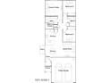Layout showcasing open-concept living space, bedrooms, kitchen, and the two-bay garage at 12469 E Verbina Ln, Florence, AZ 85132