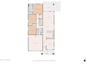 A detailed floor plan showing the layout of the home, including bedrooms, bathrooms, and living areas at 17038 W Mohave St, Goodyear, AZ 85338