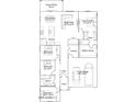 Detailed floor plan showcasing the layout of the home with labeled rooms and dimensions at 20913 S 231St Way, Queen Creek, AZ 85142