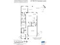 Floorplan showing the layout of the house, including the bedrooms, bathrooms, and living areas at 41793 W Canasta Ln, Maricopa, AZ 85138