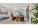 Inviting living room with a fireplace and comfortable seating at 15252 N 100Th St # 1164, Scottsdale, AZ 85260