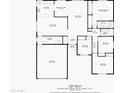Detailed floor plan showcasing the layout of a 1987 sq ft home with a spacious living room, kitchen, bedrooms, and a 492 sq ft garage at 5751 W Muriel Dr, Glendale, AZ 85308