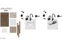 Bathroom design elements including cabinets, countertop materials, and fixtures for a modern bathroom at 5657 S 253Rd Ave, Buckeye, AZ 85326