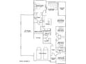 Detailed floor plan showcasing the layout of the home including bedrooms, bathrooms, and living spaces at 3160 E Craftsman Ln, San Tan Valley, AZ 85140