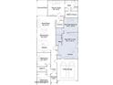 Detailed floor plan showcasing the layout of the home's living spaces, bedrooms, and bathrooms at 3283 E Ranchhand Dr, San Tan Valley, AZ 85140