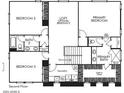 Second floor plan featuring bedrooms, bathrooms, laundry room, and loft at 713 W Longwood Dr, Queen Creek, AZ 85140