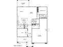 First floor plan showing kitchen, dining, great room, flex room, and two-car garage at 713 W Longwood Dr, Queen Creek, AZ 85140