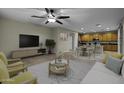Open-concept living area featuring a seamless flow to the kitchen and modern decor at 1953 E Lafayette Ave, Gilbert, AZ 85298