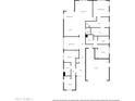 Detailed floor plan showcasing the layout of rooms, including bedrooms, kitchen, and living areas at 1492 W Bruce Ave, Gilbert, AZ 85233