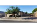 Attractive house front with desert landscaping, garage and healthy shade tree at 3247 E Lark Ct, Gilbert, AZ 85297