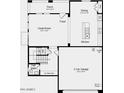 Detailed floor plan showcasing the layout of the first floor, including kitchen, great room, and garage at 9954 W Piccadilly Rd, Avondale, AZ 85392