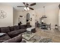 Spacious living room featuring an open layout and modern decor at 1630 W Calle Del Norte --, Chandler, AZ 85224