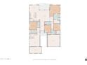 Detailed floor plan showcasing the layout of the home, including bedrooms and living spaces at 2750 W Pollack St, Phoenix, AZ 85041