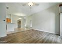 Spacious living room boasts wood floors and an open layout at 2402 E 5Th St # 1649, Tempe, AZ 85288