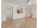 Inviting living room with seamless flow to kitchen, highlighting modern open floor plan at 10330 W Thunderbird Blvd # C109, Sun City, AZ 85351