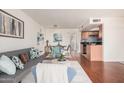 An open living and dining area with seamless flow to the kitchen space at 740 W Elm St # 266, Phoenix, AZ 85013