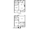 This floor plan showcases the layout of the primary bedrooms with walk-in closets, and two-car garage at 11300 N Casa Dega Dr # 1016, Surprise, AZ 85388