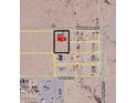 Aerial view of home location in relation to nearby streets and desert landscape at 31515 W Buchanan St, Buckeye, AZ 85326