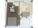 Selection of interior design finishes for the home, including flooring, counter tops and cabinet colors at 797 W Lark Dr, Queen Creek, AZ 85140