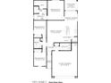 A detailed floor plan showcasing the layout of the house, including bedrooms, bathrooms, kitchen, and living spaces at 5563 E Mearn Rd, San Tan Valley, AZ 85140