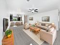 Bright living room featuring neutral tones, recessed lights, and an open floor plan at 1953 W Stage Driver St, Apache Junction, AZ 85120