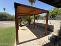 Enjoy outdoor living on this shaded patio with a pergola and plenty of space for seating at 2325 E Osborn Rd, Phoenix, AZ 85016