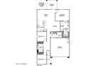Detailed floor plan featuring 3 bedrooms, 2 baths, kitchen, dining, great room, and 2-car garage at 5609 S 253Rd Ave, Buckeye, AZ 85326