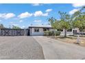 A single story home with an iron security gate and well manicured desert landscaping under a bright sunny sky at 7137 N 22Nd Dr, Phoenix, AZ 85021