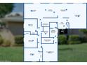 Detailed floor plan showcasing the layout of the home, including bedrooms, bathrooms, and living spaces at 3450 W Kaler Dr, Phoenix, AZ 85051