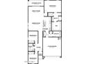 Detailed floor plan showcasing the layout of this 3 bedroom, 2 bath home with 2 car garage at 8516 W Clemente Way, Florence, AZ 85132