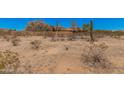 Wide angle shot of the land surrounding the property with sparse desert landscaping at 10480 W Martin Rd, Casa Grande, AZ 85194