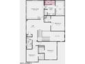 Second floor plan featuring primary suite, three bedrooms, two bathrooms, and a loft at 10901 E Tillman Ave, Mesa, AZ 85212