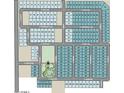 Community street map showcasing lot numbers, street names, and nearby amenities at 10921 E Texas Ave, Mesa, AZ 85212