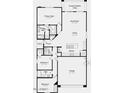 Open floor plan featuring a primary suite, two additional bedrooms, and a covered outdoor living space at 24241 N 144Th Ct, Surprise, AZ 85378
