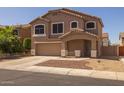 Two-story home featuring a covered porch, low maintenance front yard, and an attached two-car garage at 12720 W Cantenia Rd, Avondale, AZ 85392