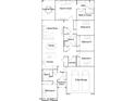 Floor plan showing layout of home, including bedrooms, bathrooms, and great room at 1482 W Ridge Rd, Apache Junction, AZ 85120