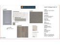 Level 3 Package (Color 2) for a new home, with cabinets, countertops, flooring, and paint samples at 18824 N Barano Dr, Maricopa, AZ 85138