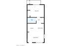 Layout featuring a bedroom, bath, kitchen, dining area, hall, and living room for a compact home design at 12221 W Bell Rd # 363, Surprise, AZ 85378