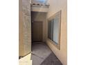 Covered entryway to the front door of this home at 18650 N 91St Ave # 1501, Peoria, AZ 85382
