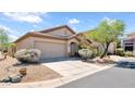 Beautiful single-story home with a two car garage and well-manicured desert landscaping at 4167 E Hallihan Dr, Cave Creek, AZ 85331