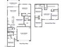 Detailed floor plan showcasing the layout of this new home with a spacious living area and bedrooms at 2309 S 125Th Dr, Avondale, AZ 85323
