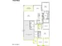 First floor plan showing layout of kitchen, great room, primary suite, and three-bay tandem garage at 2594 E Tapenade Dr, San Tan Valley, AZ 85140